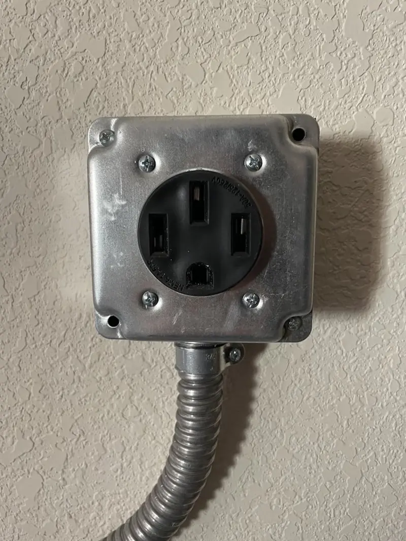 NEMA 14-50 outlet installed for Electrical Panel Upgrade in Wamego