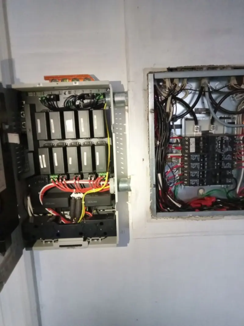 Electrical panel upgrade completed for Security Camera Wiring in Wamego
